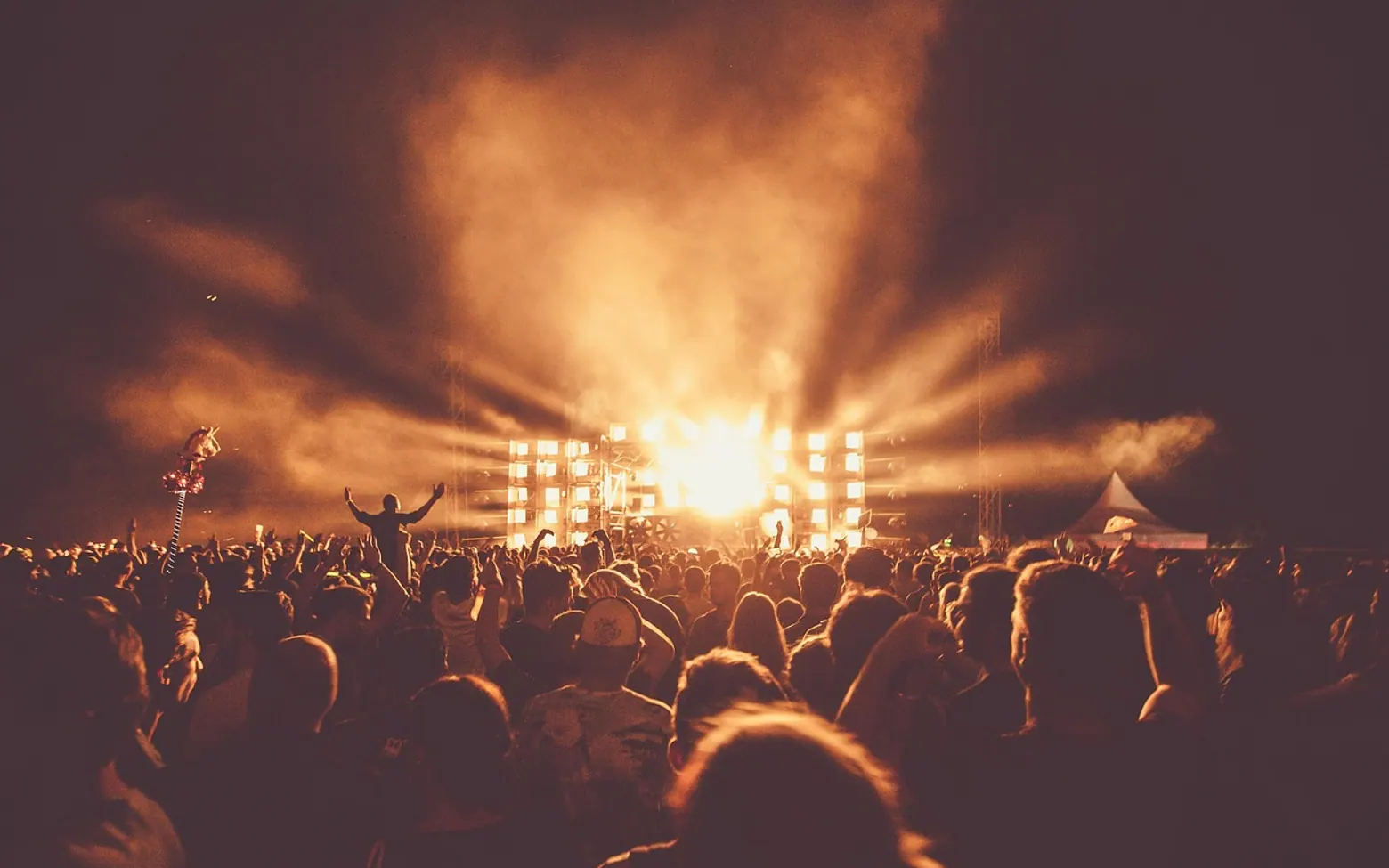 Audience, backlit and concert